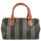 FENDI vintage Pecan Bag Mini Duffle Bag Hand Bag PVC/Leather khaki/Brown Used