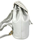 Salvatore Ferragamo vintage Gancini logo bag backpack Backpack straw / Leather White Used