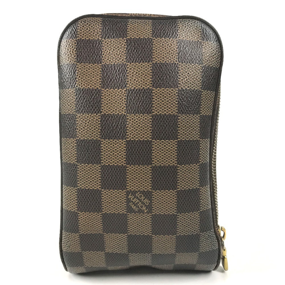 LOUIS VUITTON N51994 Damier Geronimos old Bag Shoulder Bag Waist Pouch body bag Damier Canvas Ebene Brown Used