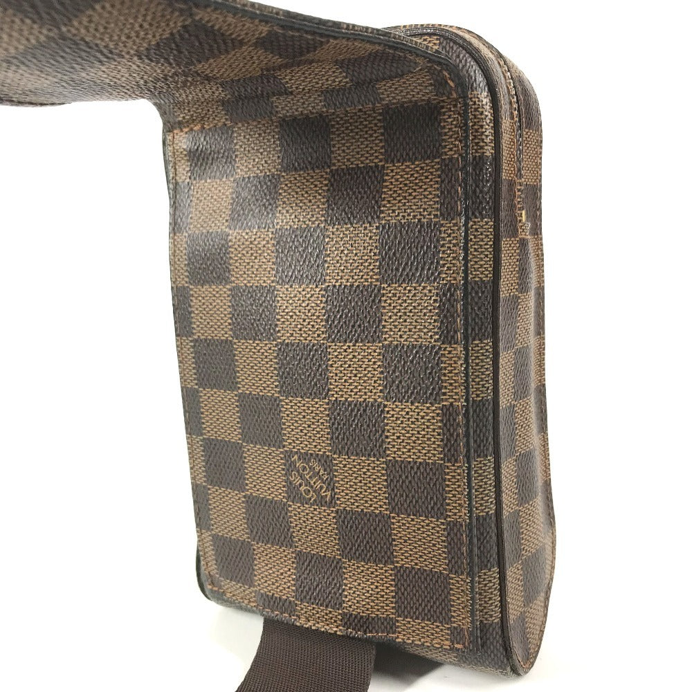 LOUIS VUITTON N51994 Damier Geronimos old Bag Shoulder Bag Waist Pouch body bag Damier Canvas Ebene Brown Used