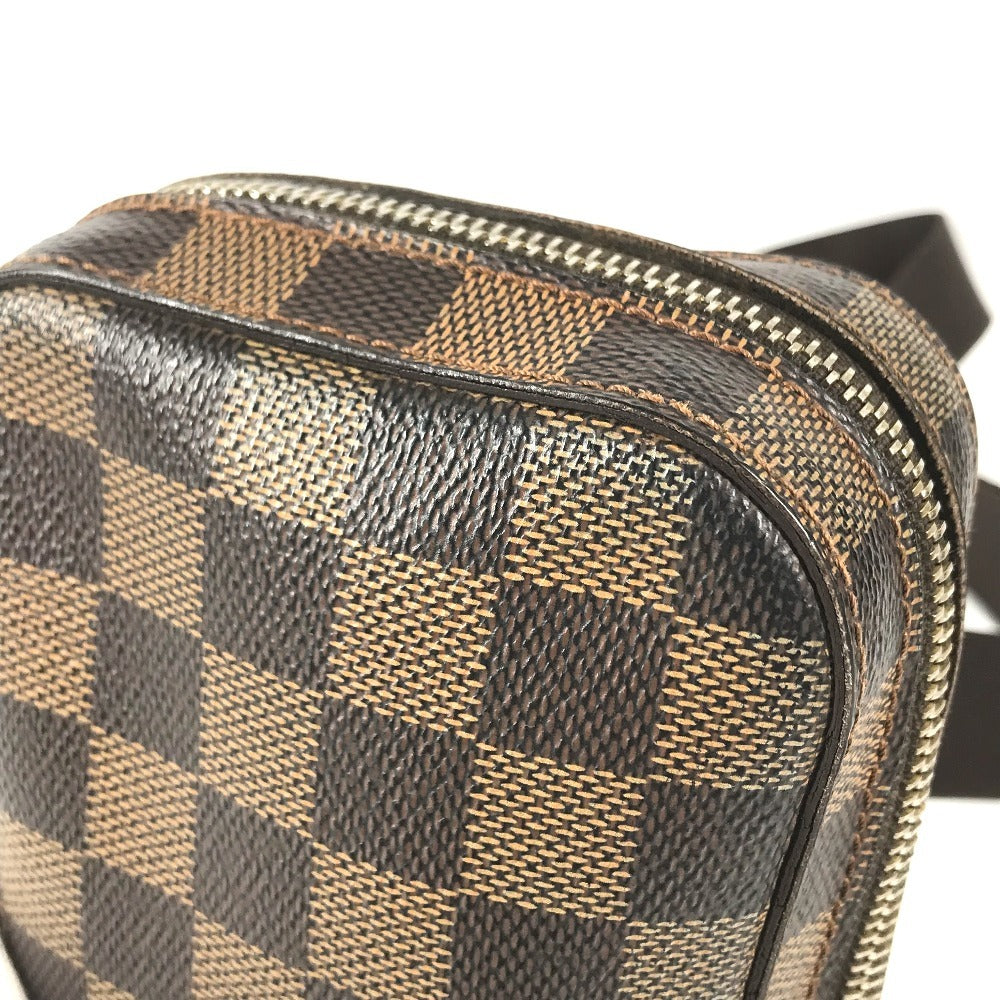 LOUIS VUITTON N51994 Damier Geronimos old Bag Shoulder Bag Waist Pouch body bag Damier Canvas Ebene Brown Used