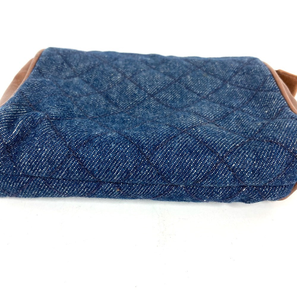 CHANEL vintage CC CC Mark logo Chain Bags, pouches, belt bags, body bags Waist Pouch Denim / Leather blue/Brown Used