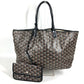 GOYARD Saint Louis PM (with pouch) Tote Bag shoulder bag Shoulder Bag PVC/Leather Black Used
