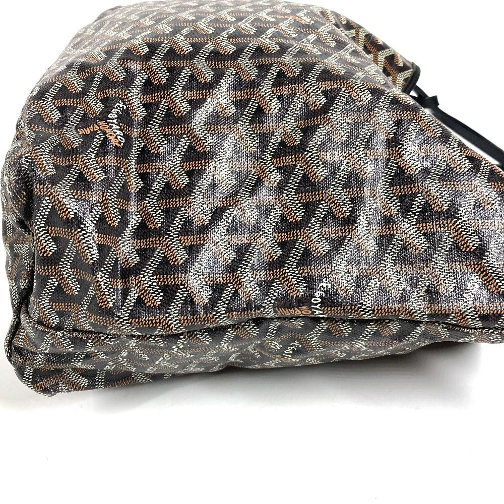 GOYARD Saint Louis PM (with pouch) Tote Bag shoulder bag Shoulder Bag PVC/Leather Black Used