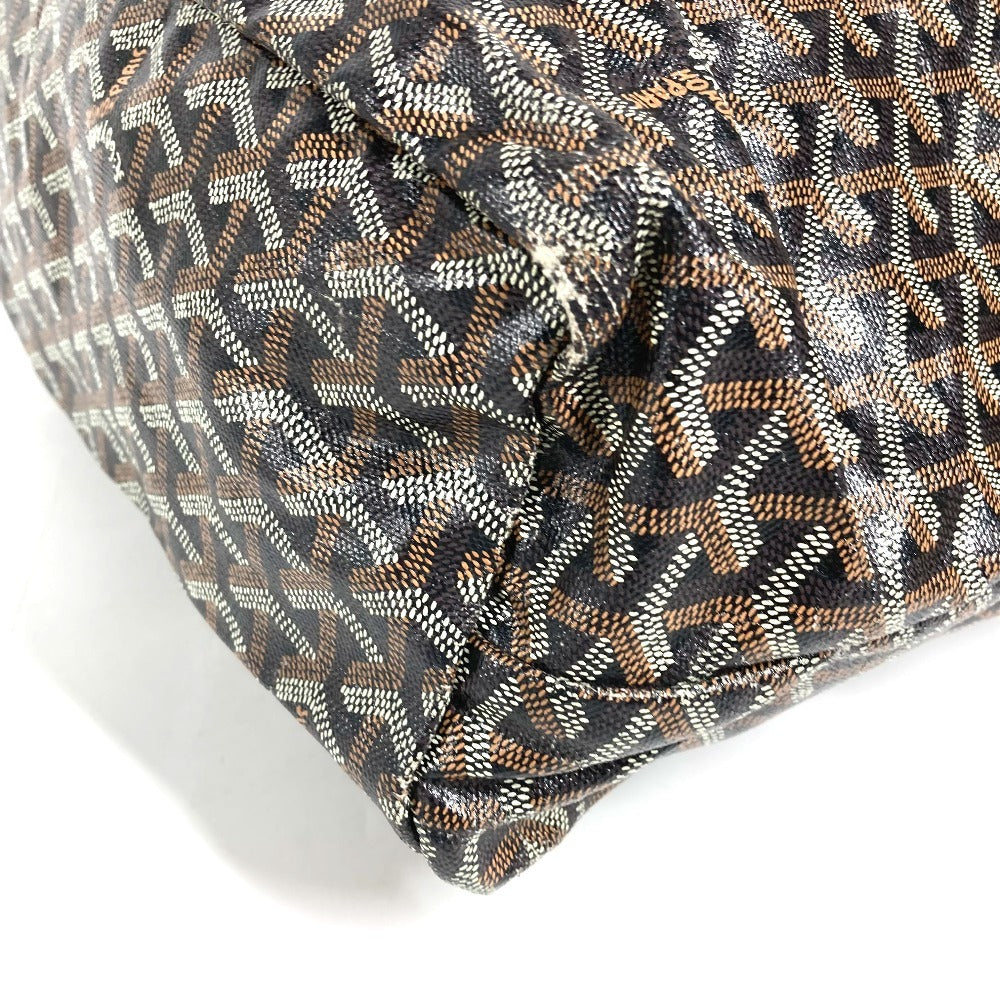 GOYARD Saint Louis PM (with pouch) Tote Bag shoulder bag Shoulder Bag PVC/Leather Black Used
