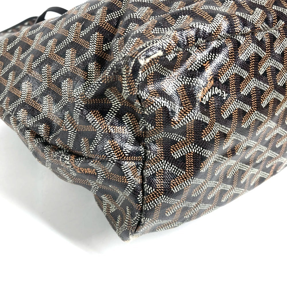GOYARD Saint Louis PM (with pouch) Tote Bag shoulder bag Shoulder Bag PVC/Leather Black Used