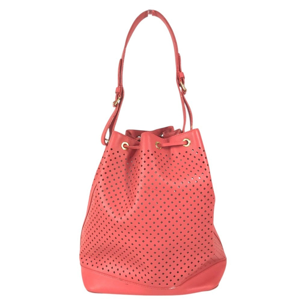 LOUIS VUITTON M94074 Cruise Collection 2012 Sofia Coppola Flore Noe Shoulder bag, perforated drawstring bag with pouch. Shoulder Bag Leather Corail pink Used