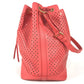 LOUIS VUITTON M94074 Cruise Collection 2012 Sofia Coppola Flore Noe Shoulder bag, perforated drawstring bag with pouch. Shoulder Bag Leather Corail pink Used