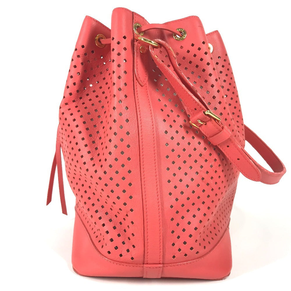 LOUIS VUITTON M94074 Cruise Collection 2012 Sofia Coppola Flore Noe Shoulder bag, perforated drawstring bag with pouch. Shoulder Bag Leather Corail pink Used