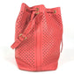 LOUIS VUITTON M94074 Cruise Collection 2012 Sofia Coppola Flore Noe Shoulder bag, perforated drawstring bag with pouch. Shoulder Bag Leather Corail pink Used