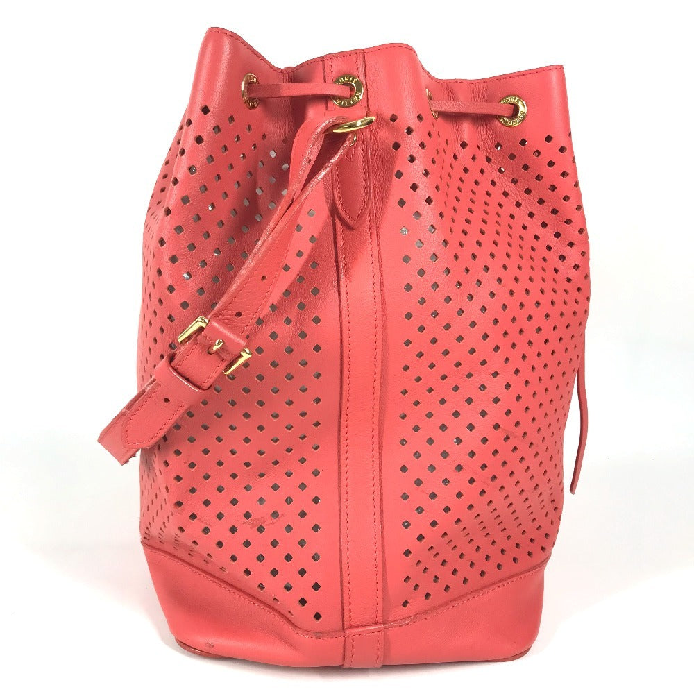 LOUIS VUITTON M94074 Cruise Collection 2012 Sofia Coppola Flore Noe Shoulder bag, perforated drawstring bag with pouch. Shoulder Bag Leather Corail pink Used