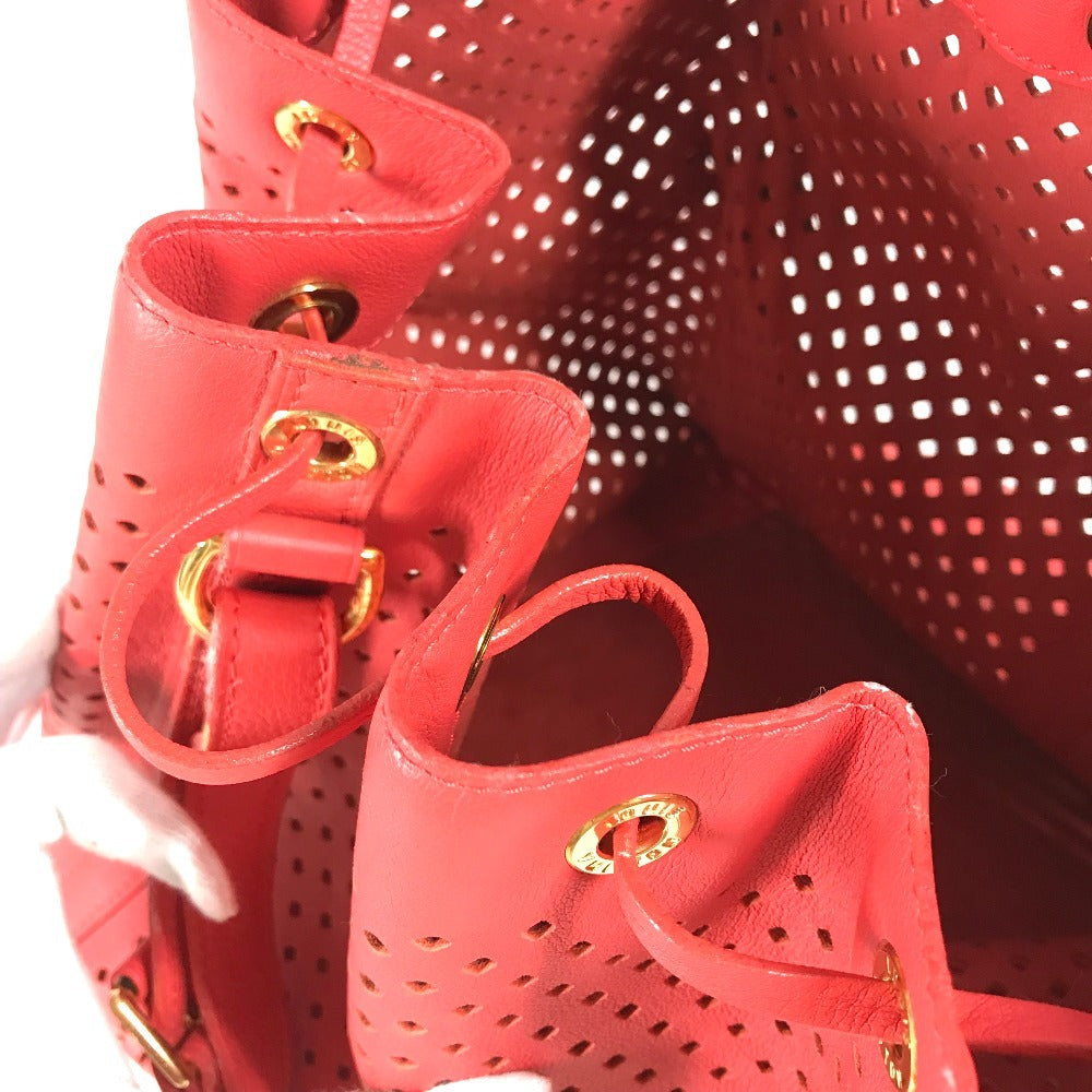 LOUIS VUITTON M94074 Cruise Collection 2012 Sofia Coppola Flore Noe Shoulder bag, perforated drawstring bag with pouch. Shoulder Bag Leather Corail pink Used