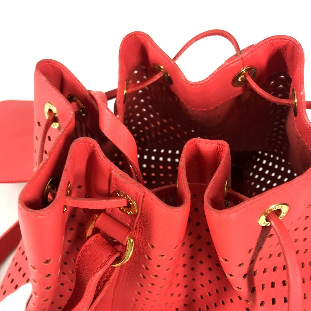 LOUIS VUITTON M94074 Cruise Collection 2012 Sofia Coppola Flore Noe Shoulder bag, perforated drawstring bag with pouch. Shoulder Bag Leather Corail pink Used