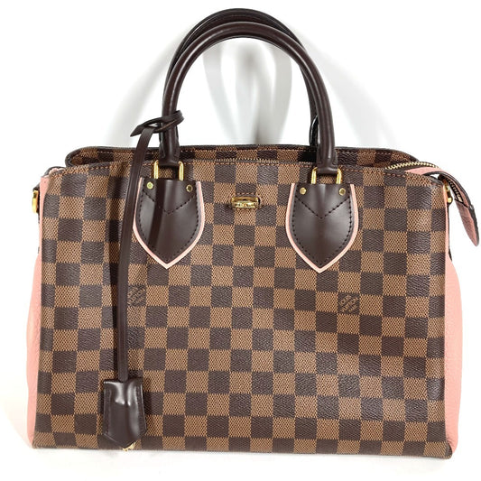 LOUIS VUITTON N41488 Damier Normandy Bag, Tote Bag, Shoulder Bag Hand Bag Damier Canvas Magnolia pink/Brown Used