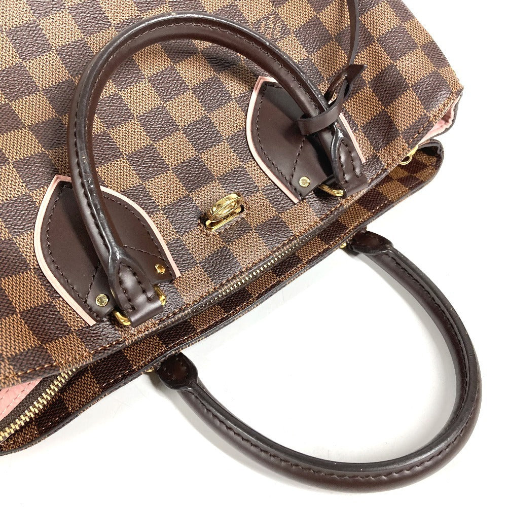 LOUIS VUITTON N41488 Damier Normandy Bag, Tote Bag, Shoulder Bag Hand Bag Damier Canvas Magnolia pink/Brown Used