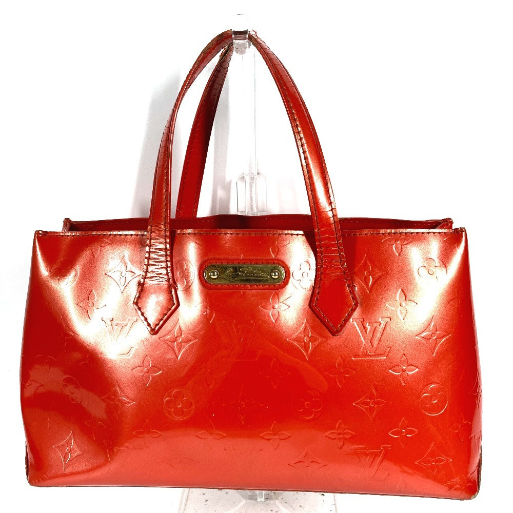 LOUIS VUITTON MonogramVernis WilsherePM Wilshere PM Hand Bag Tote Bag MonogramVernisCanvas Orange Used