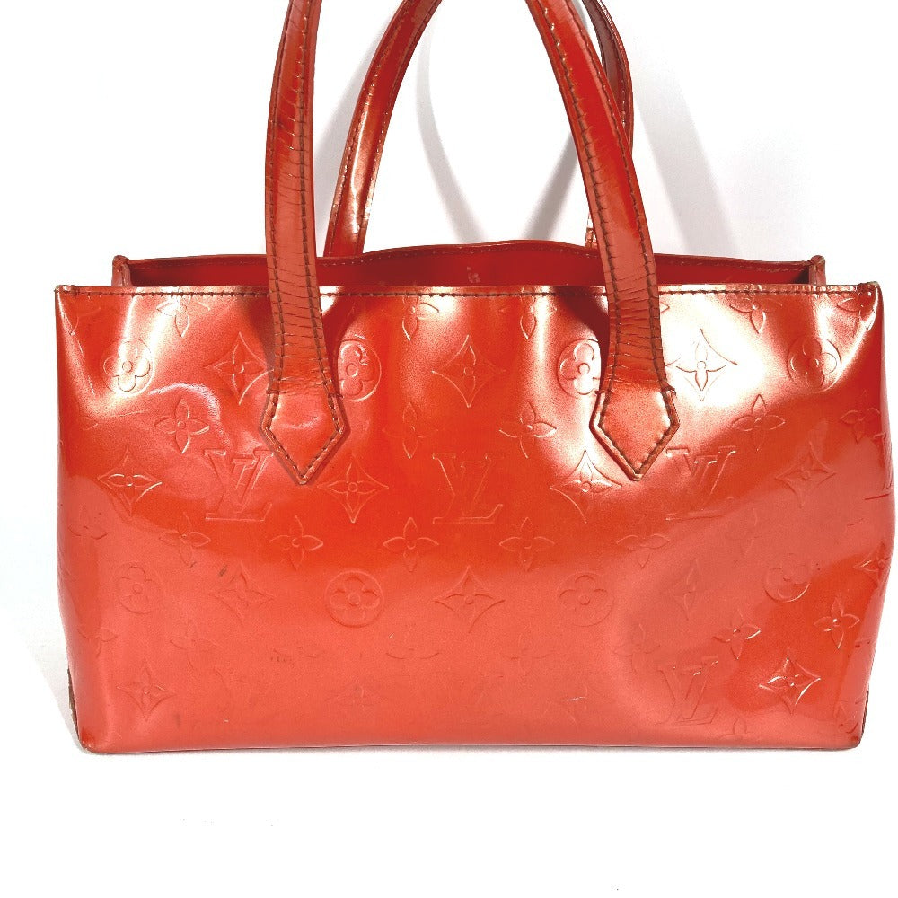 LOUIS VUITTON MonogramVernis WilsherePM Wilshere PM Hand Bag Tote Bag MonogramVernisCanvas Orange Used