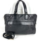 GUCCI 322057 Document bag Briefcase Interlocking G logo Tote Bag Bag 2WAY Bag Shoulder Bag Crossbody Business bag Leather Black Used