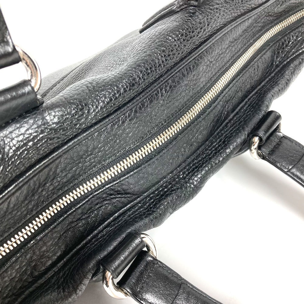 GUCCI 322057 Document bag Briefcase Interlocking G logo Tote Bag Bag 2WAY Bag Shoulder Bag Crossbody Business bag Leather Black Used