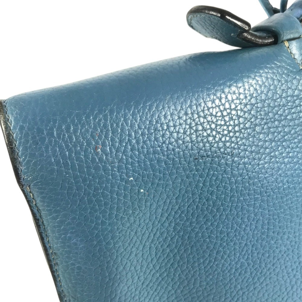 HERMES Sac à de Peches 38 Sac à de Peches 38 Handbag, flap briefcase, document bag Business bag Taurillon Clemence Blue gene blue/SilverHardware Used