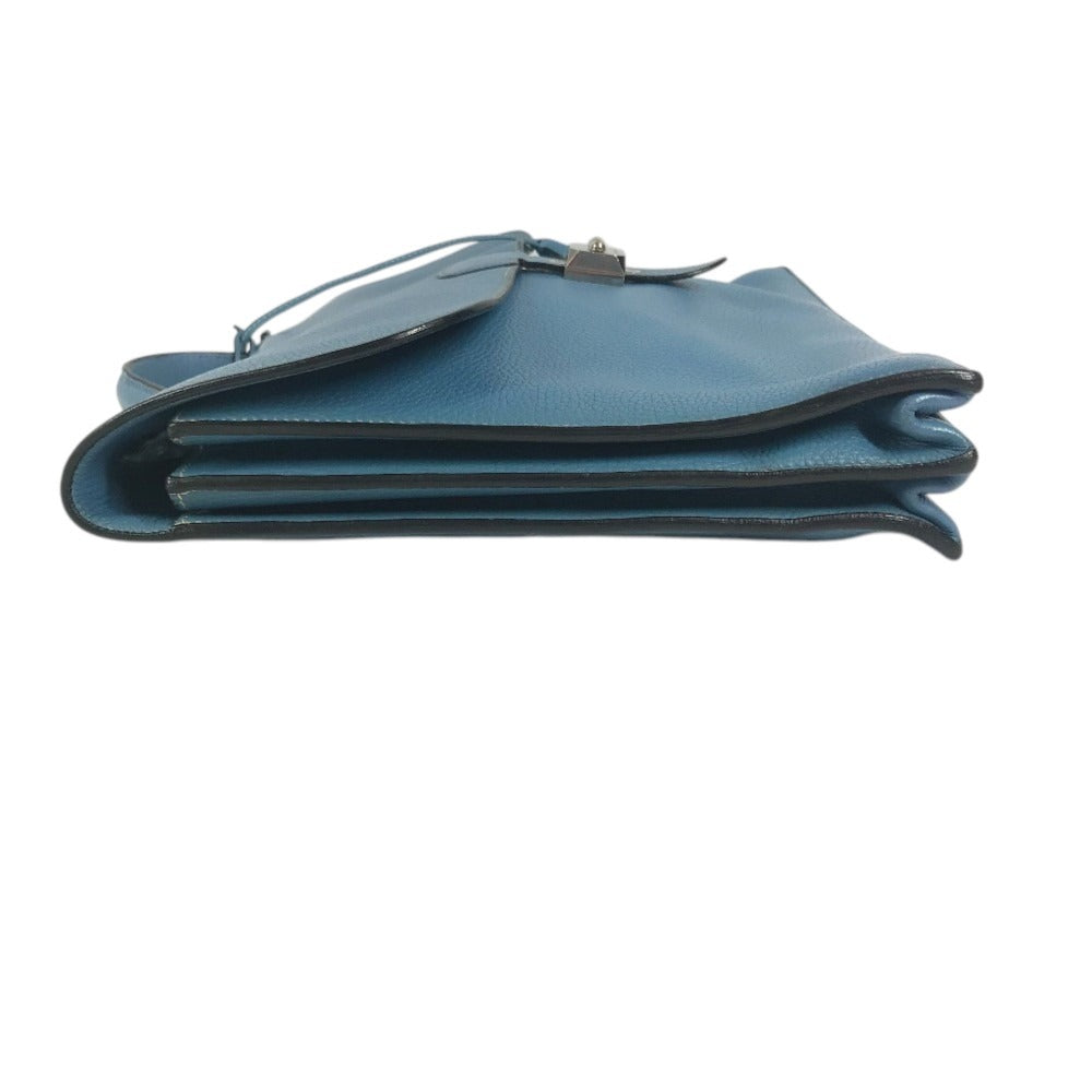 HERMES Sac à de Peches 38 Sac à de Peches 38 Handbag, flap briefcase, document bag Business bag Taurillon Clemence Blue gene blue/SilverHardware Used