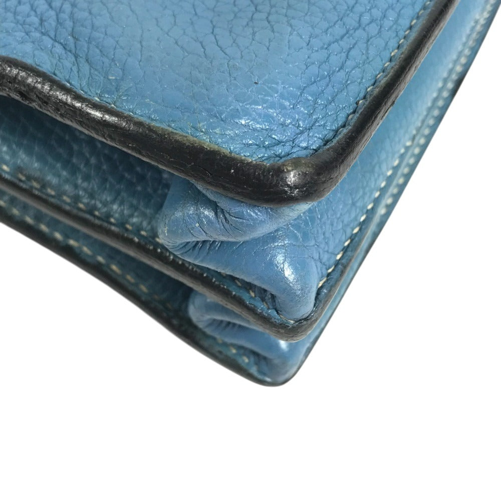 HERMES Sac à de Peches 38 Sac à de Peches 38 Handbag, flap briefcase, document bag Business bag Taurillon Clemence Blue gene blue/SilverHardware Used