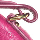 Salvatore Ferragamo Logo Gancini 2-Way Bag: Crossbody Bag, Handbag, Tote Bag Shoulder Bag Leather Purple Based/Pink Based Used