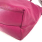 Salvatore Ferragamo Logo Gancini 2-Way Bag: Crossbody Bag, Handbag, Tote Bag Shoulder Bag Leather Purple Based/Pink Based Used
