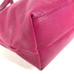 Salvatore Ferragamo Logo Gancini 2-Way Bag: Crossbody Bag, Handbag, Tote Bag Shoulder Bag Leather Purple Based/Pink Based Used