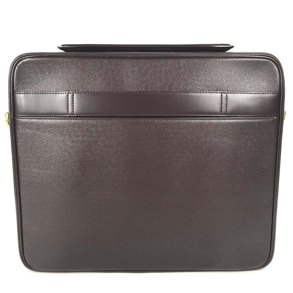 LOUIS VUITTON M30836 Taiga Porte Ordina Tour Odessa Briefcase, Business Bag, Document Bag, Handbag Hand Bag Taiga Leather Acajou Wine red Based Used