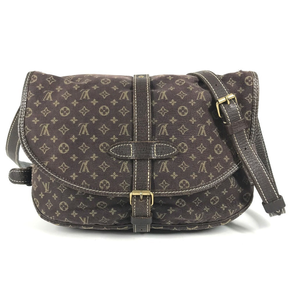 LOUIS VUITTON M95227 Monogram Mini-Lin Saumur30 Saumur 30 Bag Crossbody Flap Shoulder Bag Monogram Mini-LinCanvas Brown Used