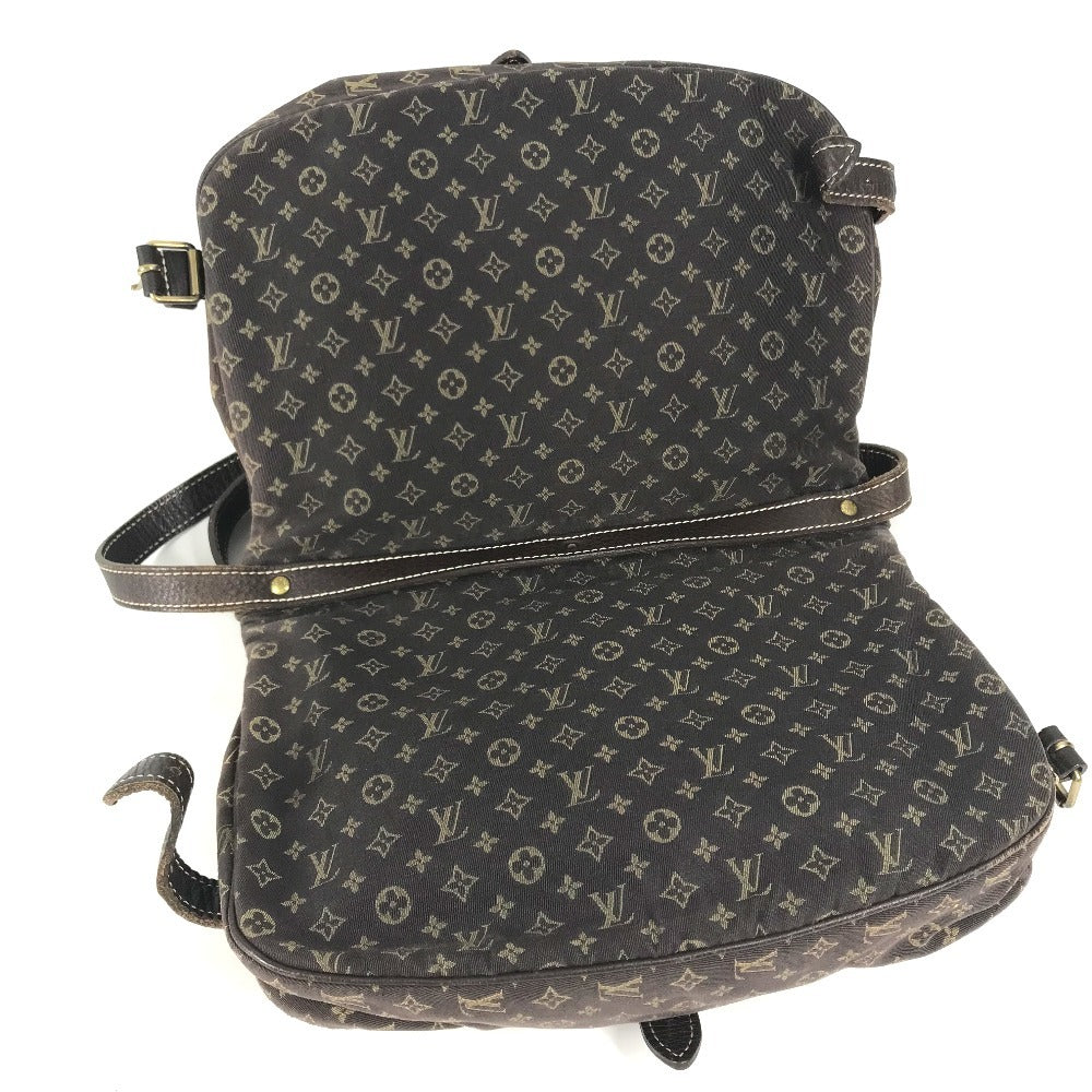 LOUIS VUITTON M95227 Monogram Mini-Lin Saumur30 Saumur 30 Bag Crossbody Flap Shoulder Bag Monogram Mini-LinCanvas Brown Used