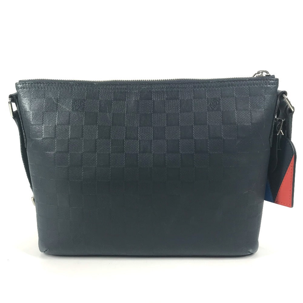 LOUIS VUITTON N41637 Damier Infini Mick PM Mick PM USA N's Cup Bag Crossbody Shoulder Bag Damier InfiniLeather Navy Used