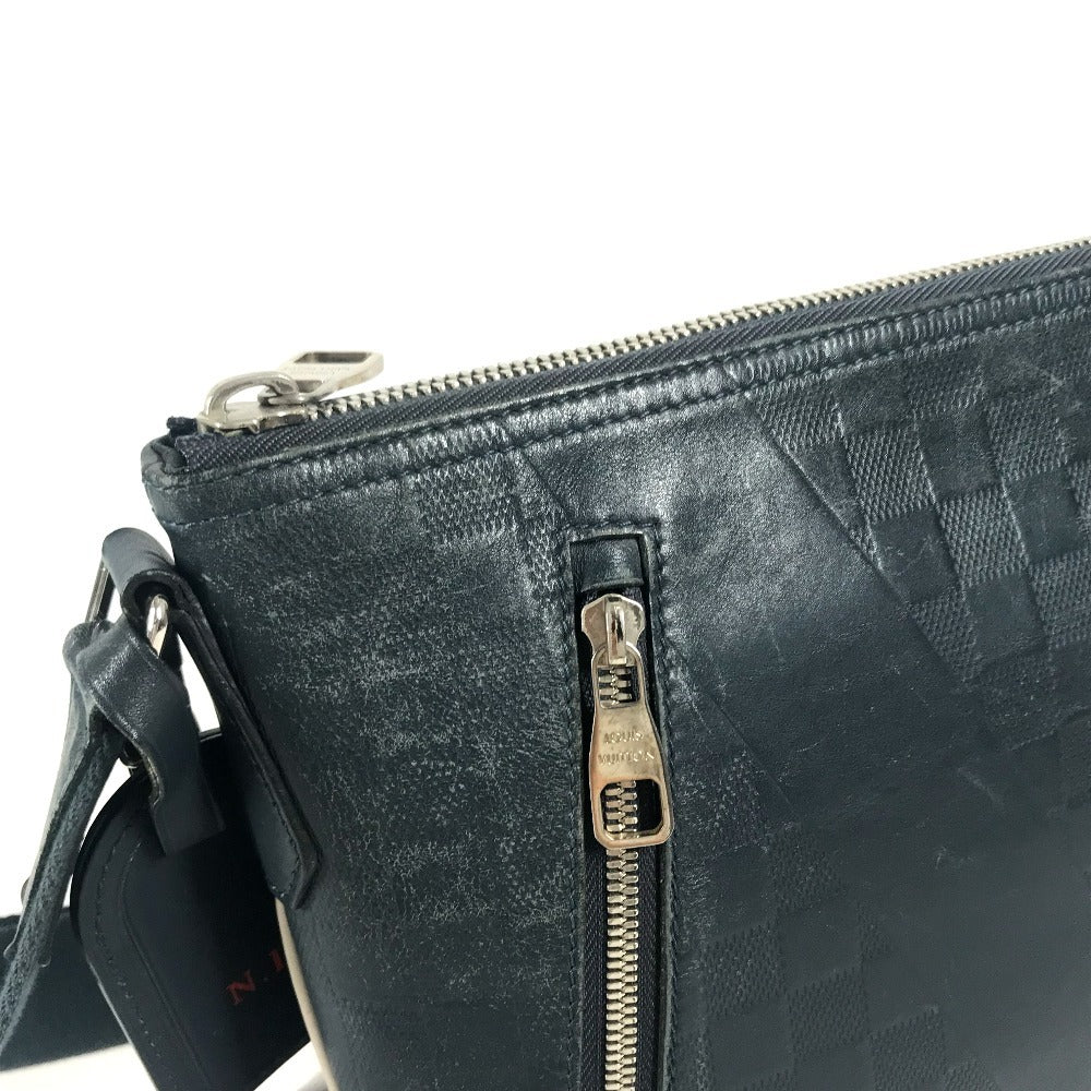 LOUIS VUITTON N41637 Damier Infini Mick PM Mick PM USA N's Cup Bag Crossbody Shoulder Bag Damier InfiniLeather Navy Used