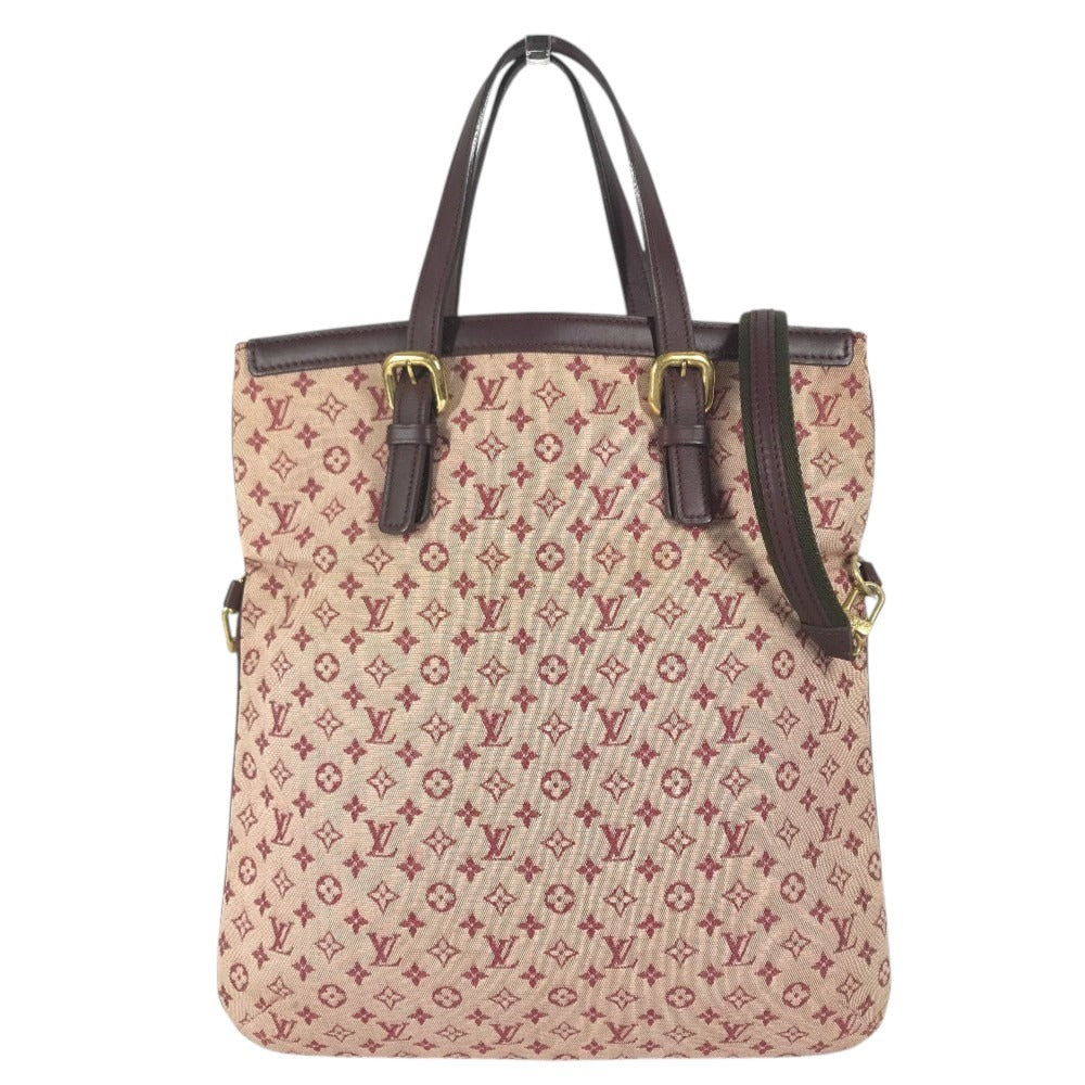 LOUIS VUITTON M92210 Monogram mini Françoise Shoulder bag, 2-way bag, Handbag, Flat bag Tote Bag Monogram Mini Canvas Slys Red Used