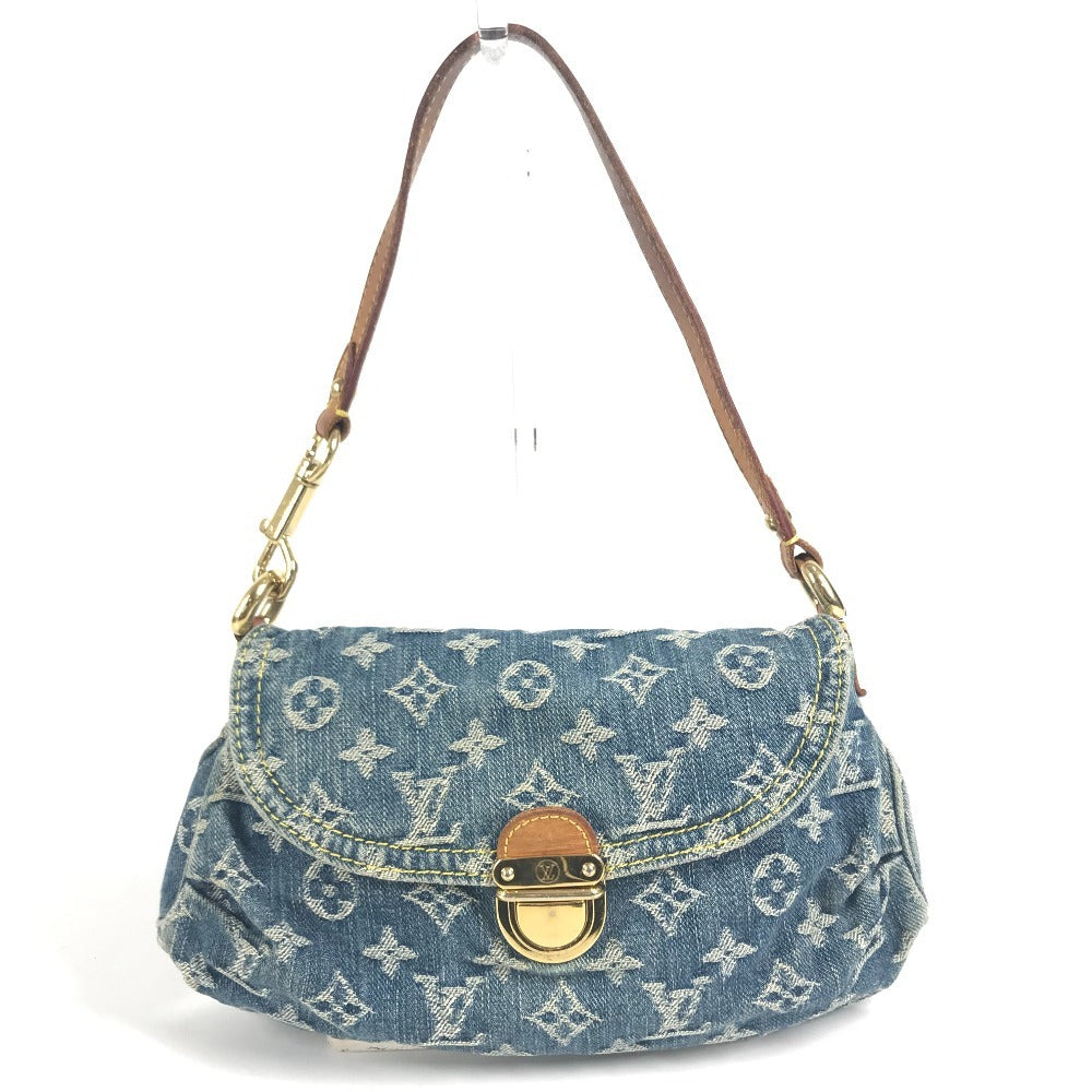 LOUIS VUITTON M95050 MonogramDenim Mini Pleaty Mini Pleaty Handbag, Shoulder bag, Flap Shoulder Bag Monogram Denim Canvas blue Used
