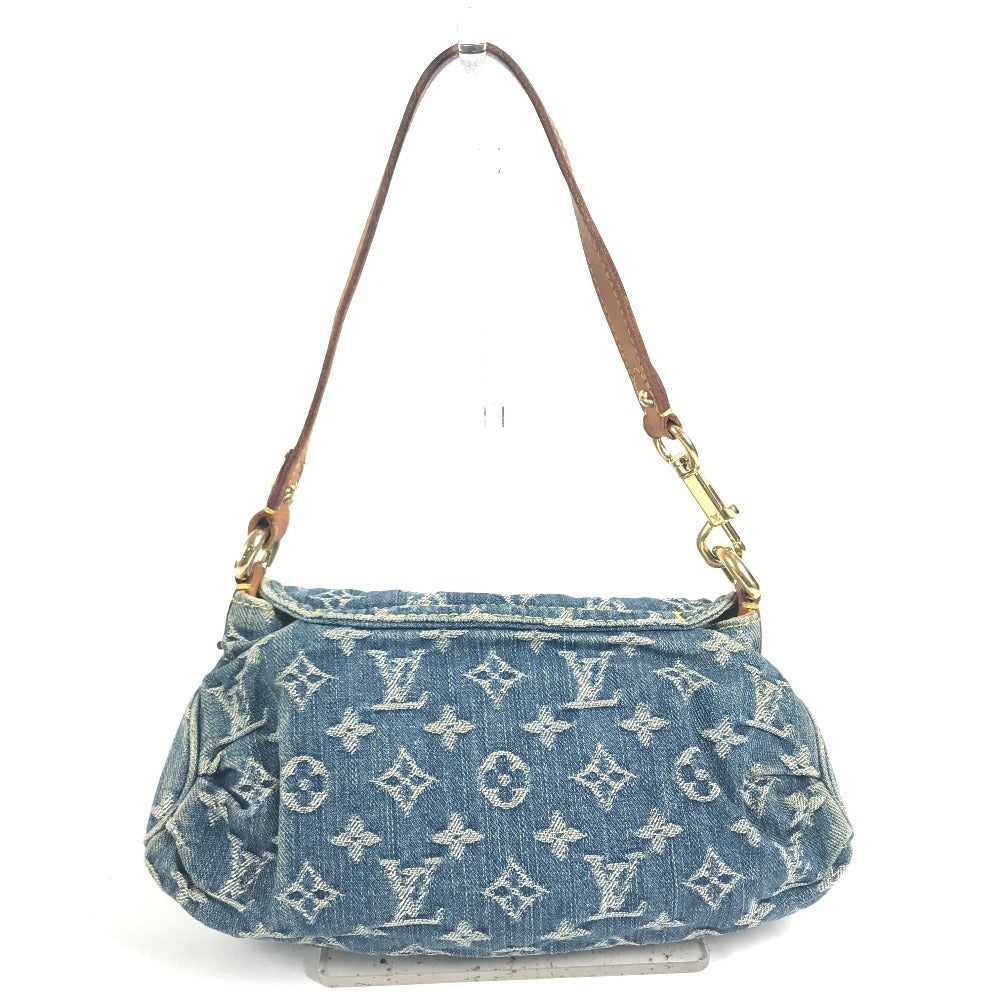 LOUIS VUITTON M95050 MonogramDenim Mini Pleaty Mini Pleaty Handbag, Shoulder bag, Flap Shoulder Bag Monogram Denim Canvas blue Used