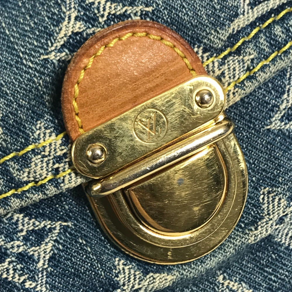 LOUIS VUITTON M95050 MonogramDenim Mini Pleaty Mini Pleaty Handbag, Shoulder bag, Flap Shoulder Bag Monogram Denim Canvas blue Used