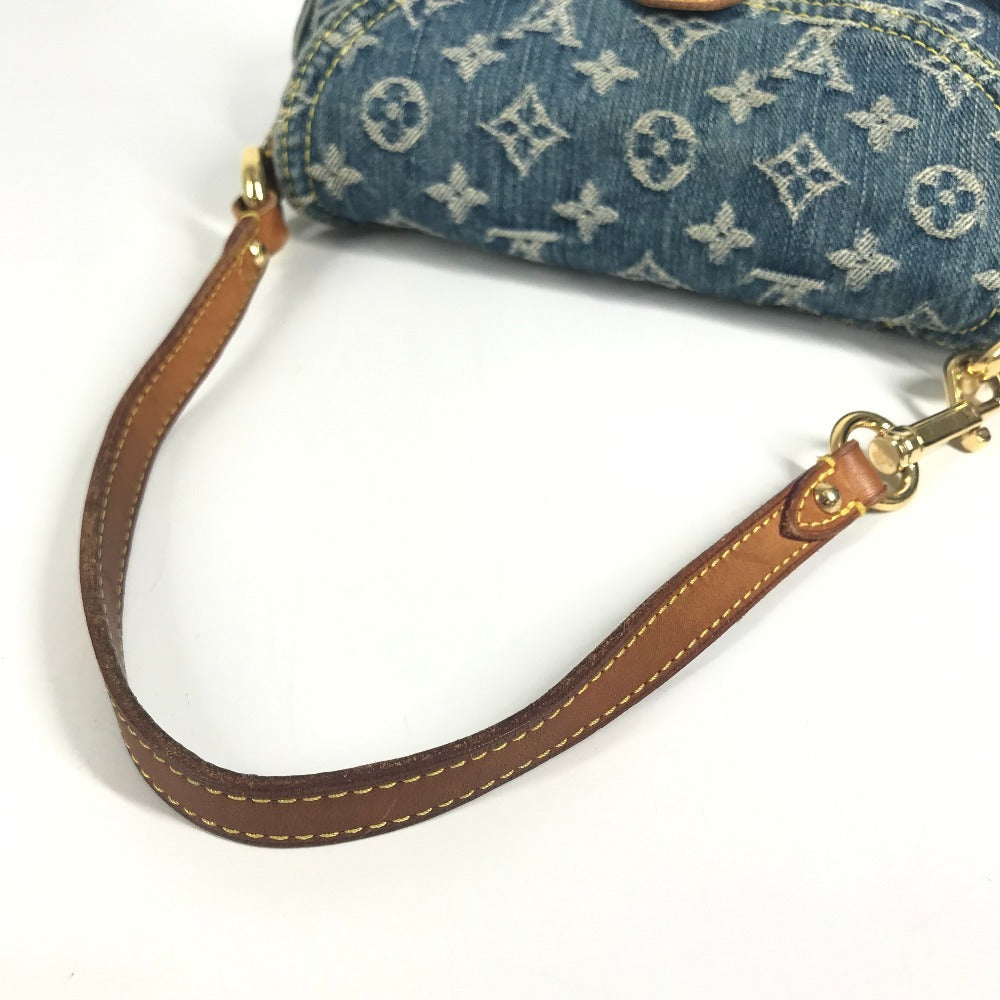 LOUIS VUITTON M95050 MonogramDenim Mini Pleaty Mini Pleaty Handbag, Shoulder bag, Flap Shoulder Bag Monogram Denim Canvas blue Used