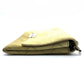 CHANEL CHANEL Logo Matelasse Flap Single Chain Shoulder Bag in Beige Suede with Gold Hardware