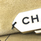 CHANEL CHANEL Logo Matelasse Flap Single Chain Shoulder Bag in Beige Suede with Gold Hardware