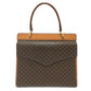 CELINE Macadam One-Handle Bag, 2-Way Handbag/Shoulder Bag, PVC/Leather, Women's, Brown