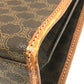 CELINE Macadam One-Handle Bag, 2-Way Handbag/Shoulder Bag, PVC/Leather, Women's, Brown