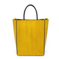 FENDI 7VA512 Logo 2-Way Small Shopping Bag Shoulder Bag Leather Women's Yellow