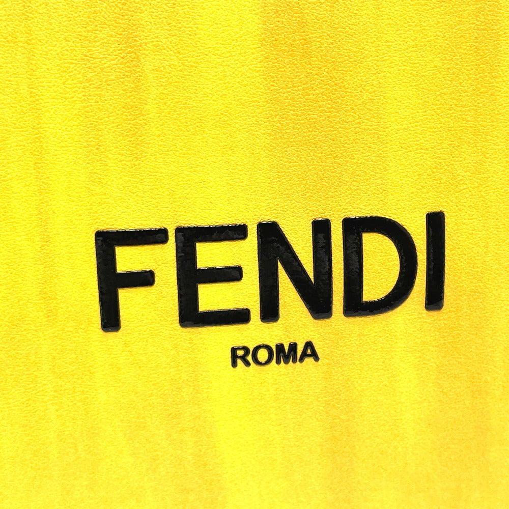 FENDI 7VA512 Logo 2-Way Small Shopping Bag Shoulder Bag Leather Women's Yellow