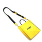 FENDI 7VA512 Logo 2-Way Small Shopping Bag Shoulder Bag Leather Women's Yellow