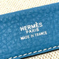 HERMES Equi Pouch Bag Second Bag Clutch Bag Toile H Women's Blue Paradise Blue