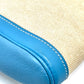 HERMES Equi Pouch Bag Second Bag Clutch Bag Toile H Women's Blue Paradise Blue