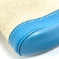 HERMES Equi Pouch Bag Second Bag Clutch Bag Toile H Women's Blue Paradise Blue
