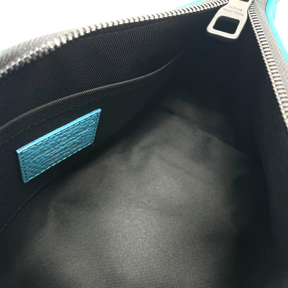 LOUIS VUITTON M55925 モノグラムアンプラント トリアングル メッセンジャー カバン 2WAY ショルダーバッグ モノグラムアンプラントレザー メンズ ターコイズ ブルー